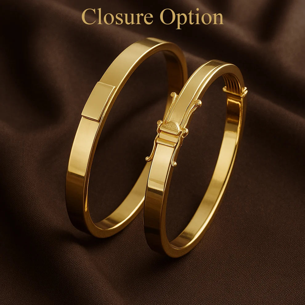 The Signature Charm Bangle - 14K Gold