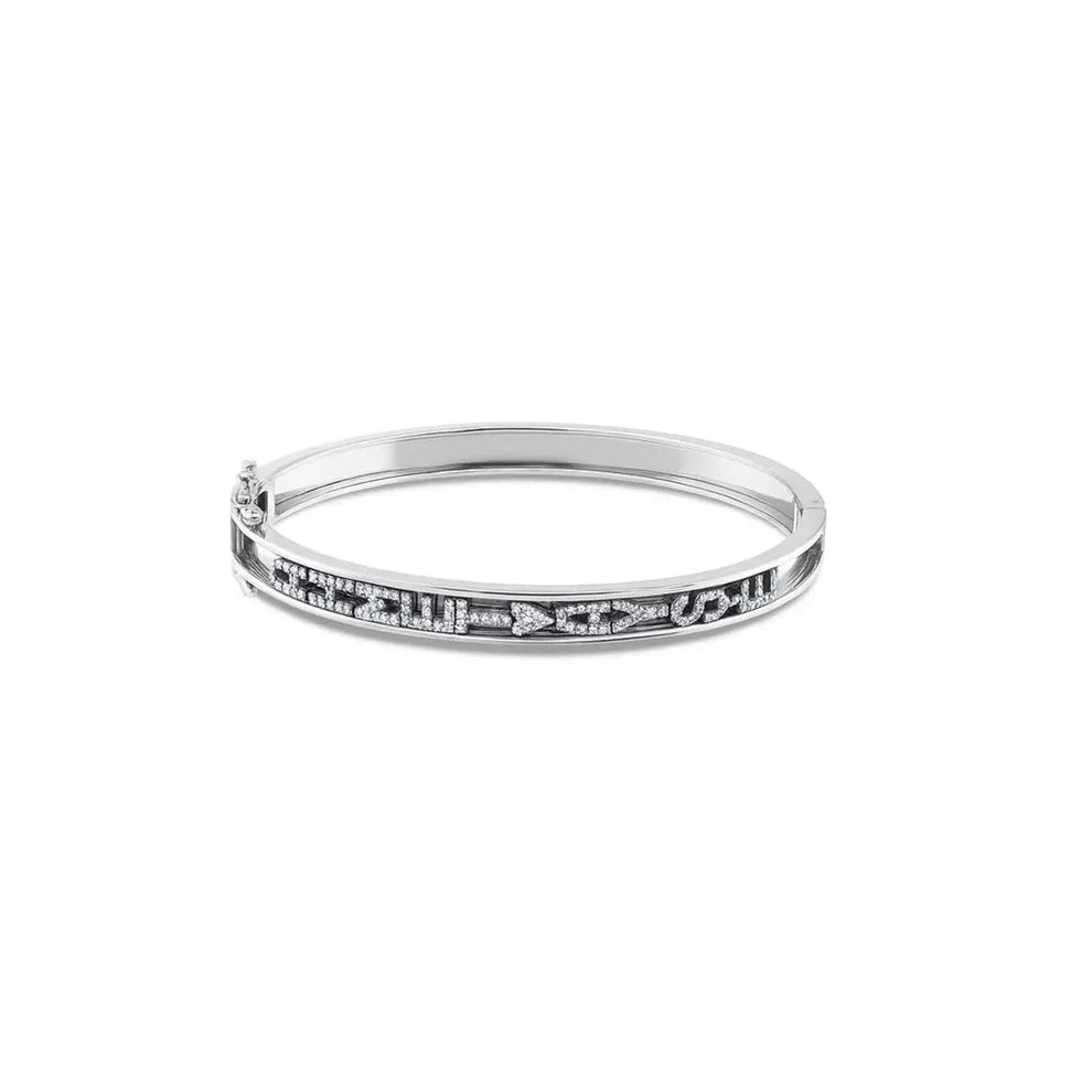 The Signature Charm Bangle - 14K Gold