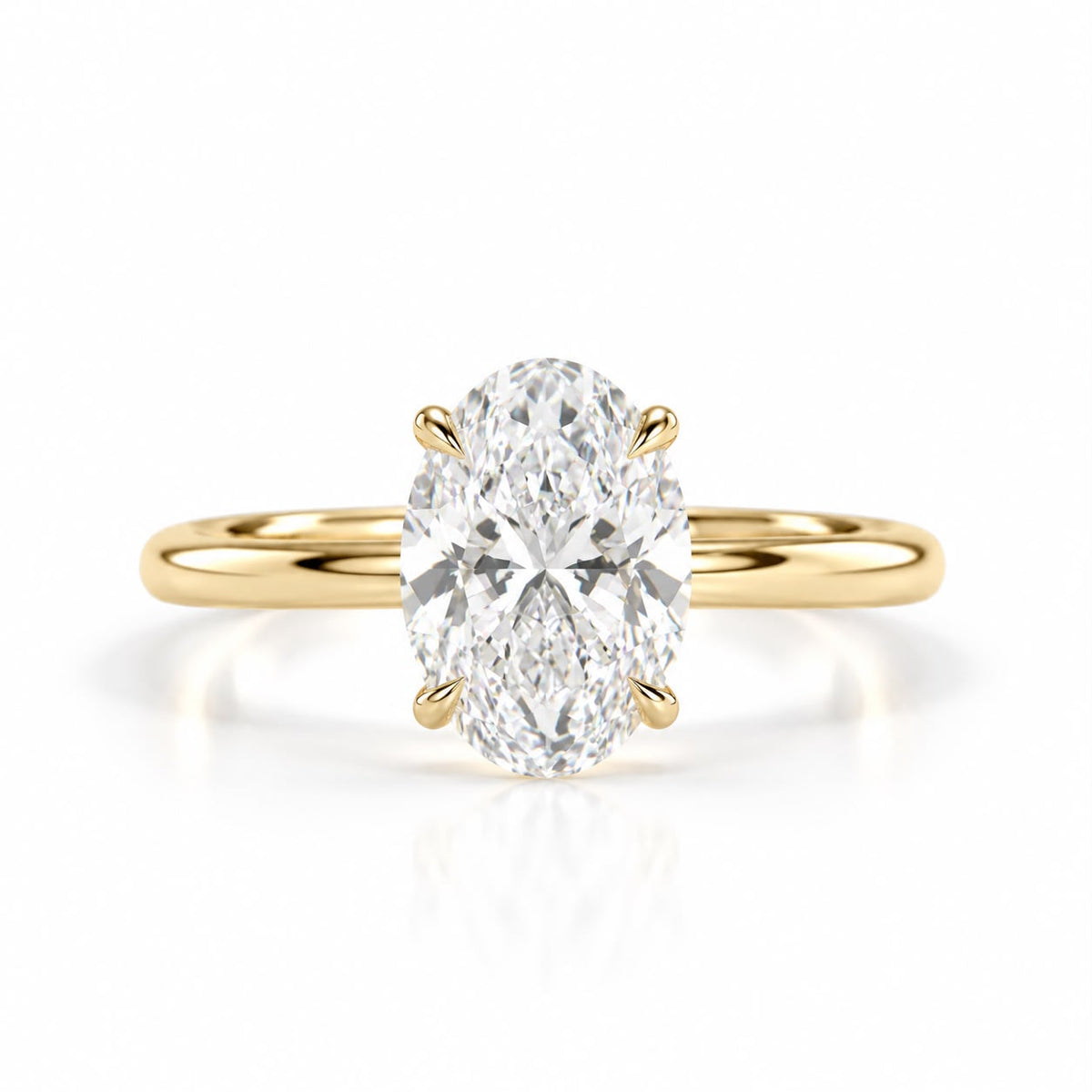 Oval Lab-Grown Diamond Ring