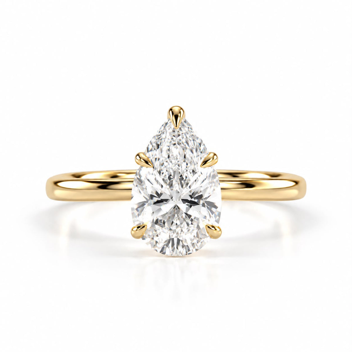 Pear Lab-Grown Diamond Ring