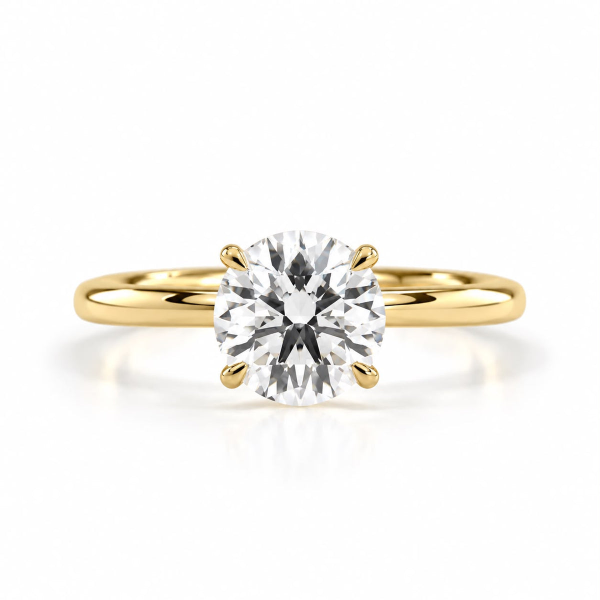 Round Lab-Grown Diamond Ring